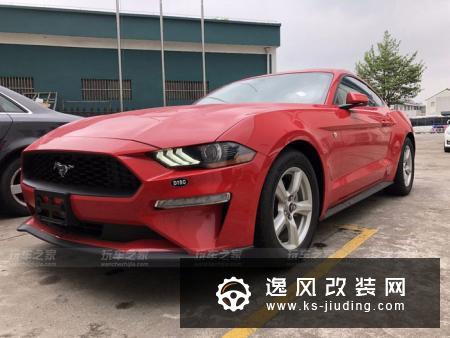 提进口18款福特Mustang 改装轮毂后颜值从不及格到满分