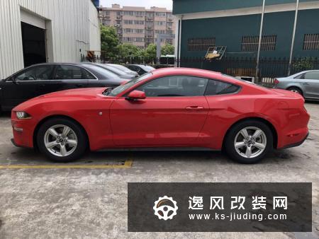 提进口18款福特Mustang 改装轮毂后颜值从不及格到满分